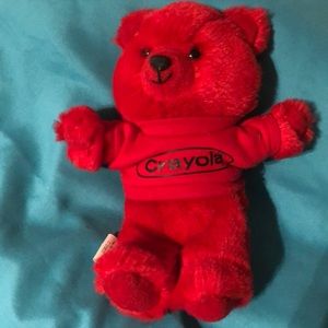 Collectible Red Crayola Stuffed Teddy Bear